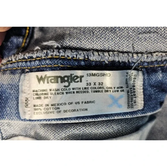 Wrangler 13MGSHD 33x32 George straight jeans Western rodeo cowboy cut - Picture 2 of 5